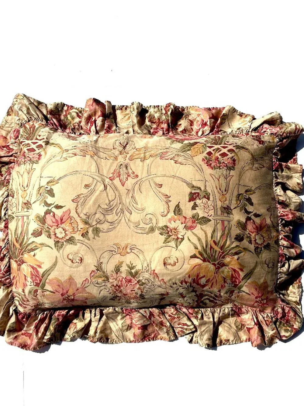 Rare VTG Ralph Lauren Guinevere Twin Bed Skirt Dust Ruffle, ‘90s